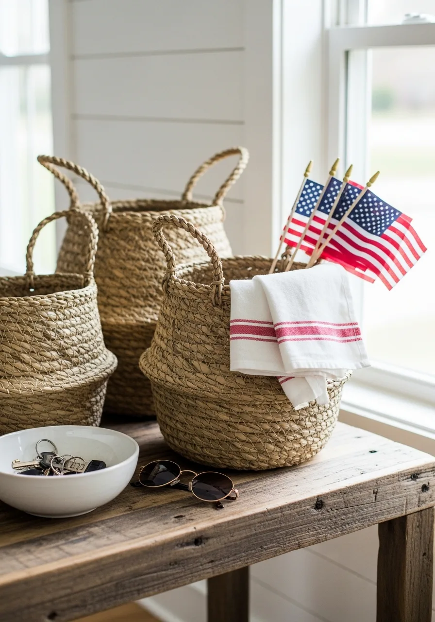 6. Woven Grass Baskets