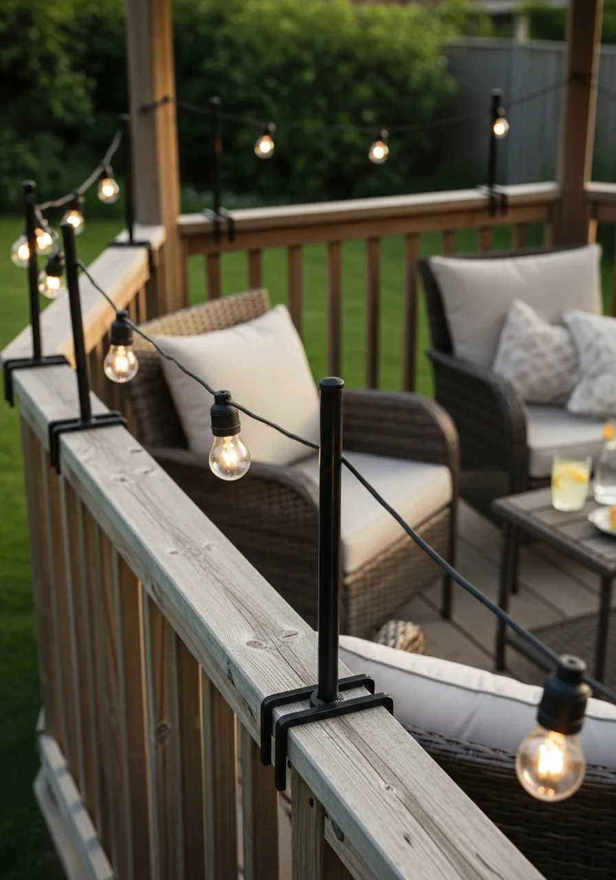 15. String Light Support Poles