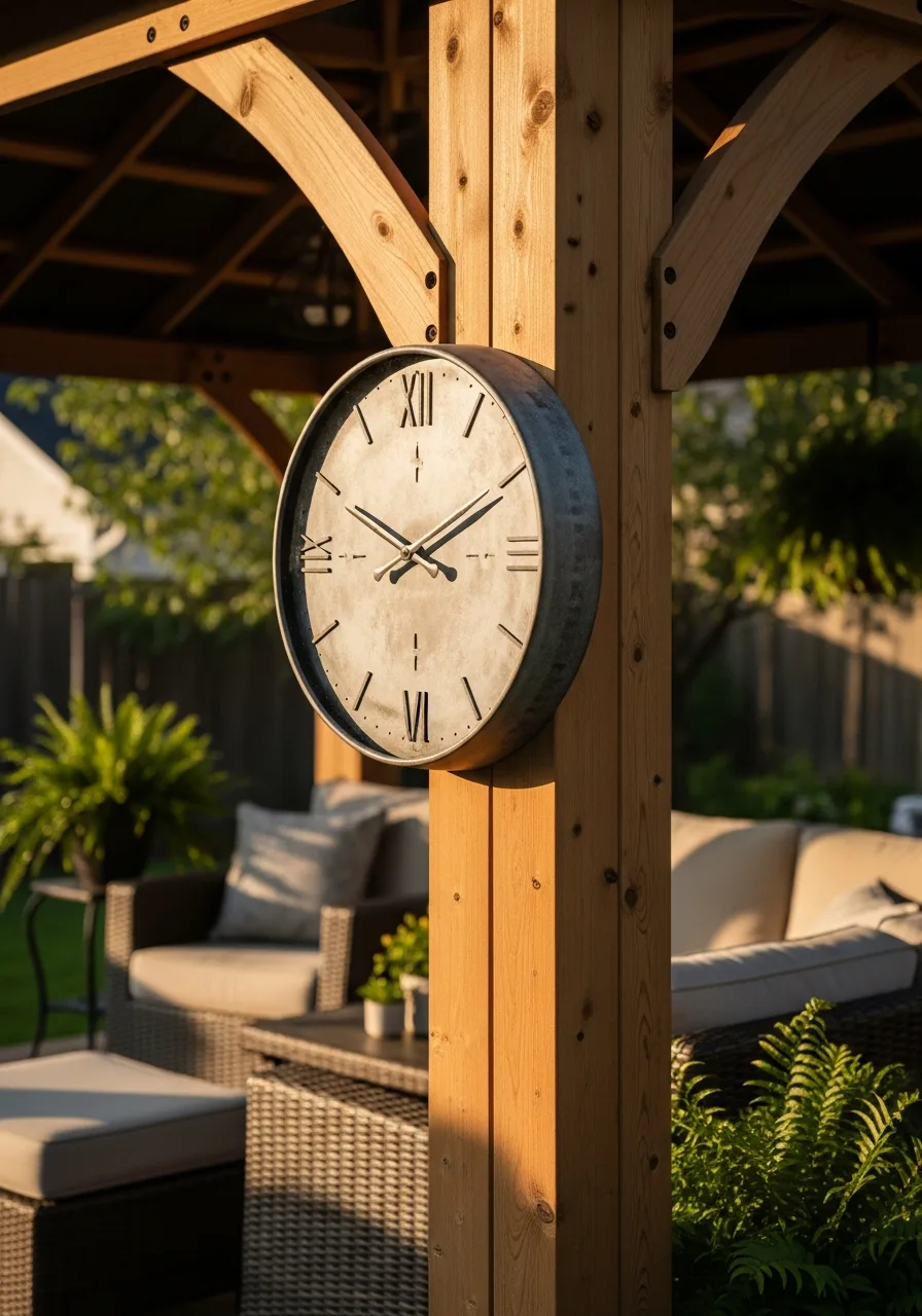 16. Large Outdoor Wall Clock