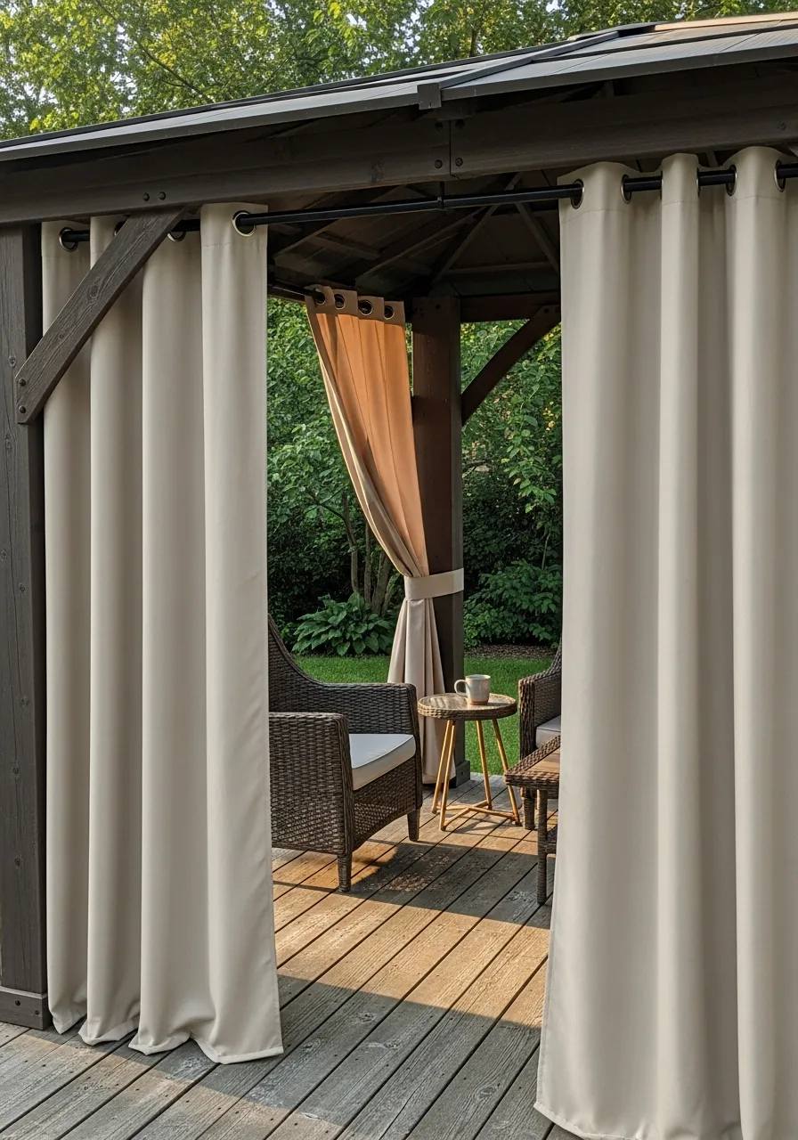 2. Weatherproof Privacy Curtains