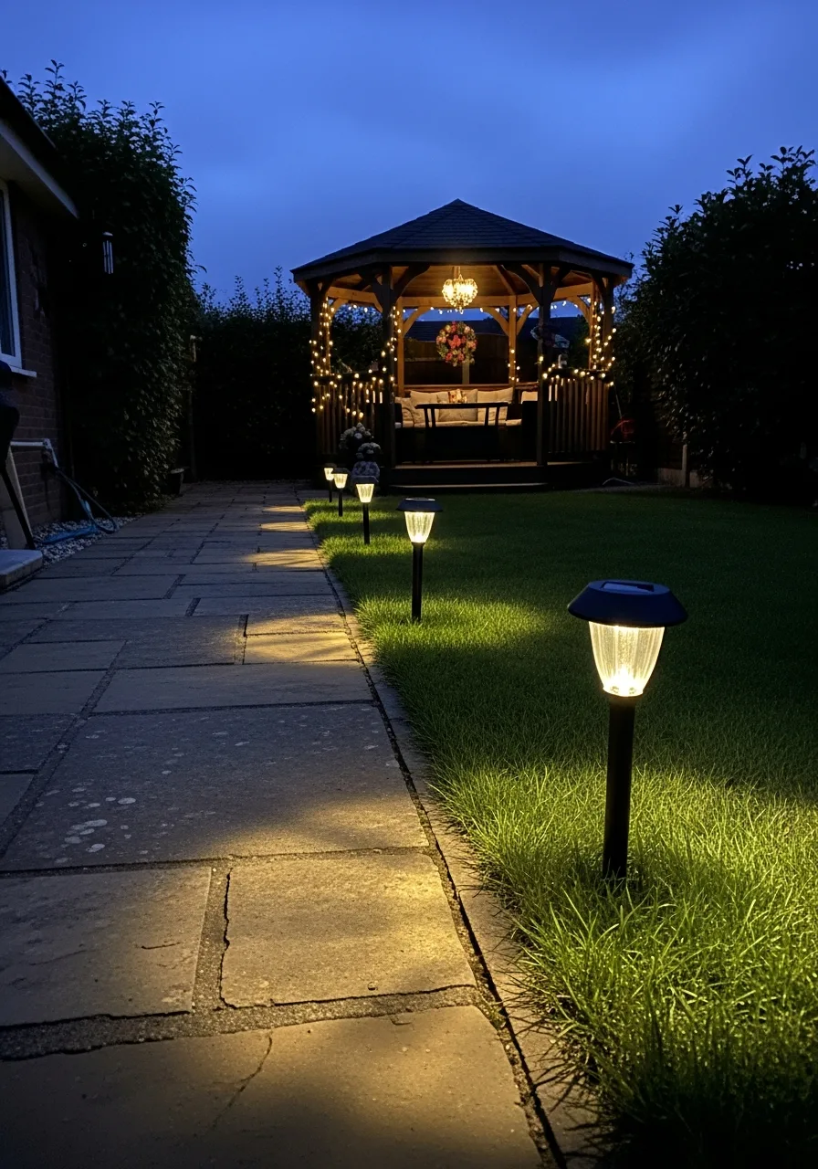 20. Solar Path Lights