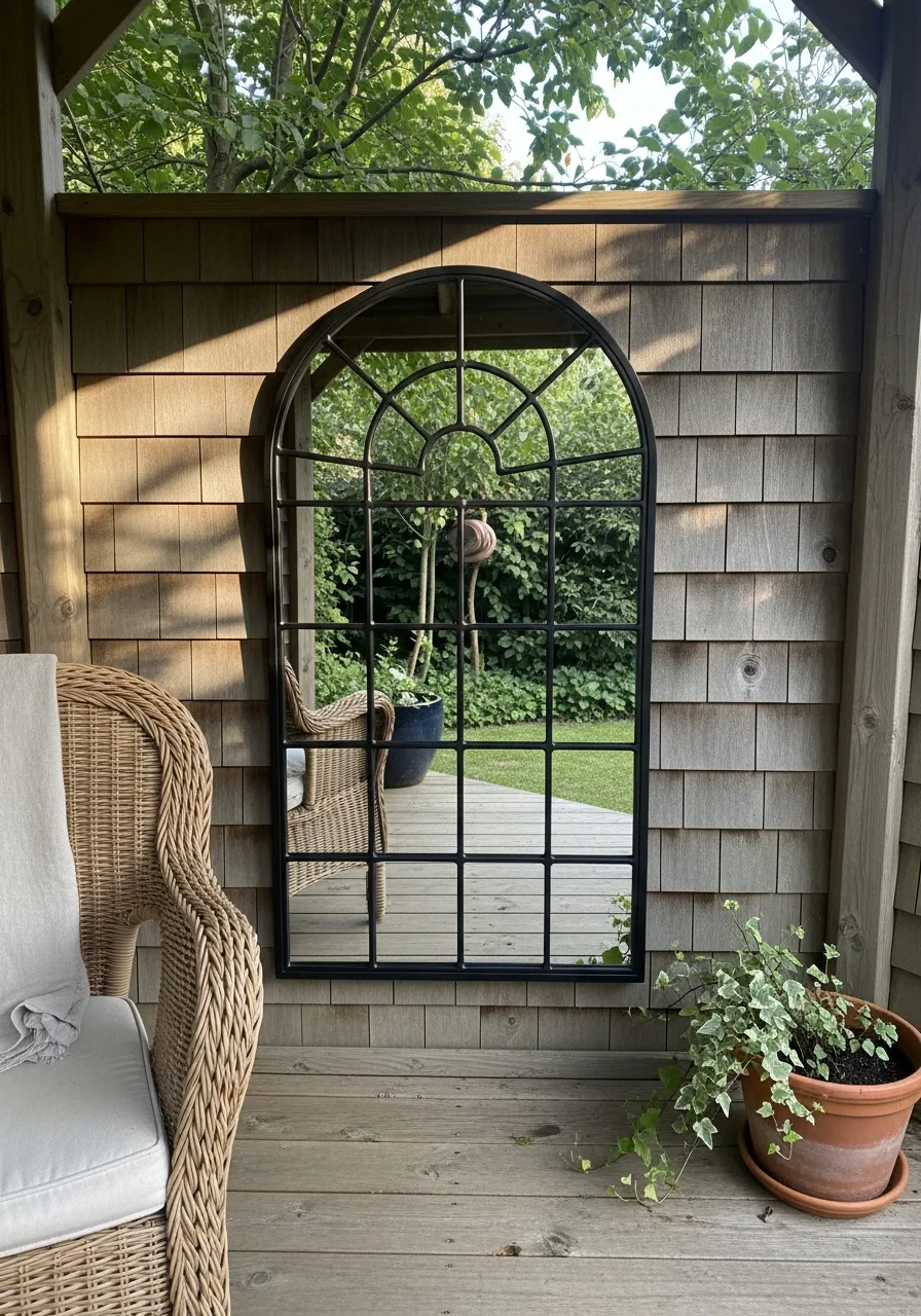 22. Decorative Outdoor Mirror