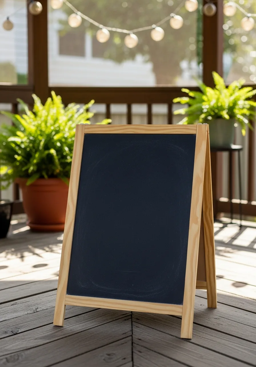 27. Standing Chalkboard Sign