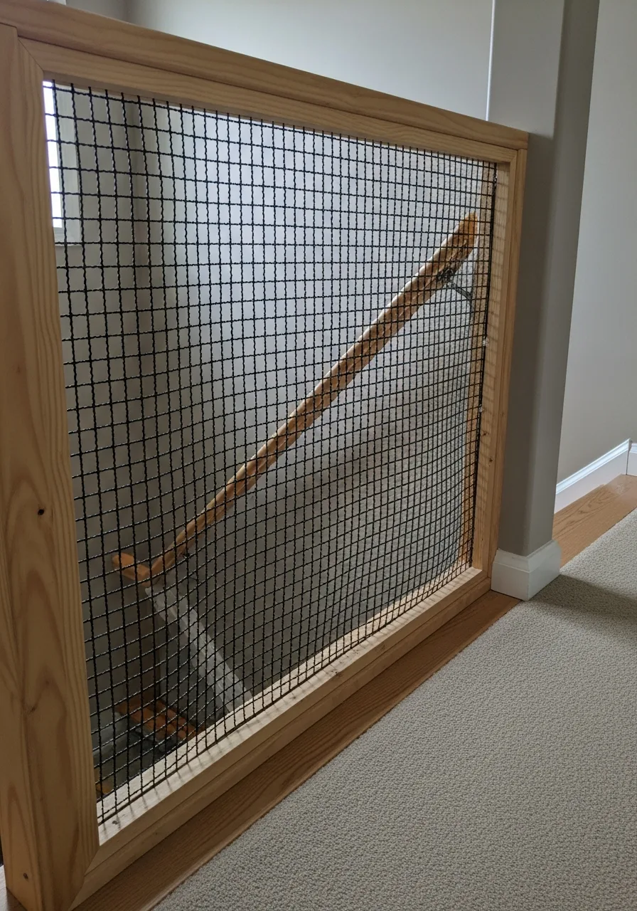 2. Black Powder Coated Mesh