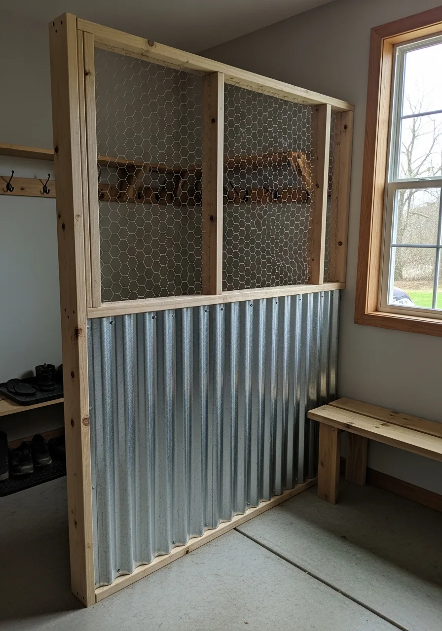 24. Corrugated Metal Accents