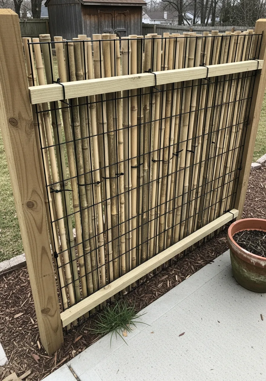 25. Bamboo Privacy Backing