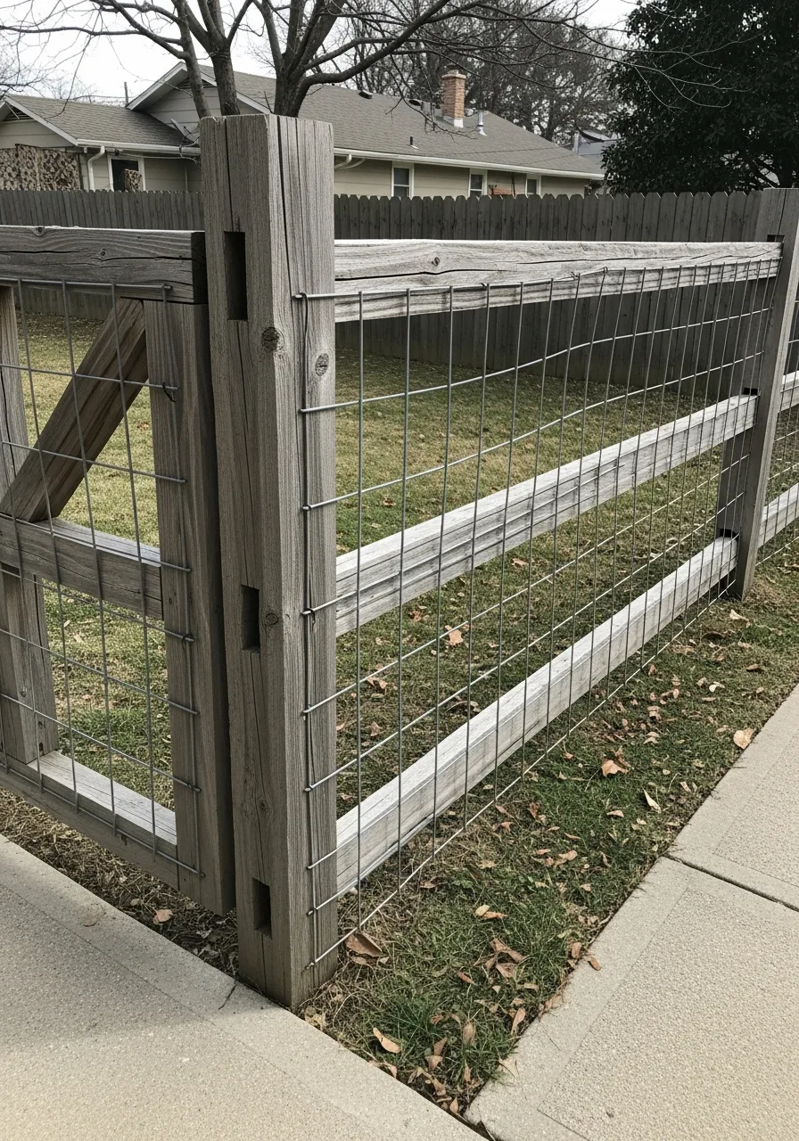 28. Rustic Split Rail Combo