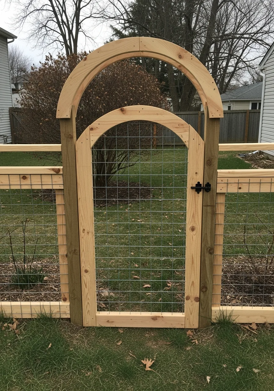 7. Arched Garden Gate