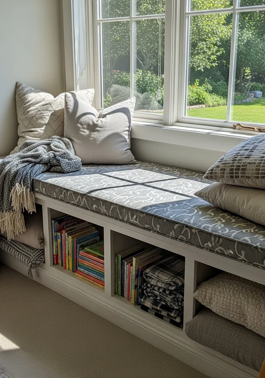 19. Built In Window Bench