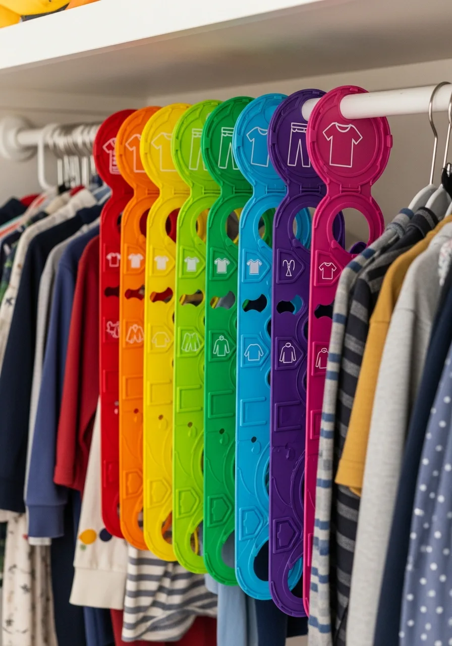 23. Rainbow Closet Dividers