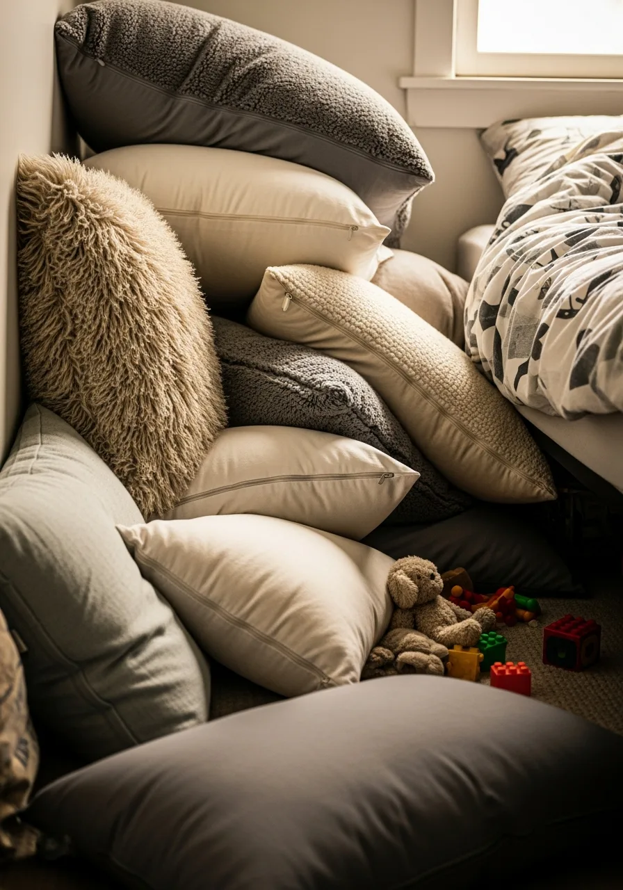 3. Oversized Floor Pillows