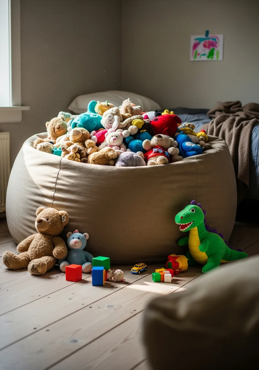 32. Stuffed Animal Storage Beanbag