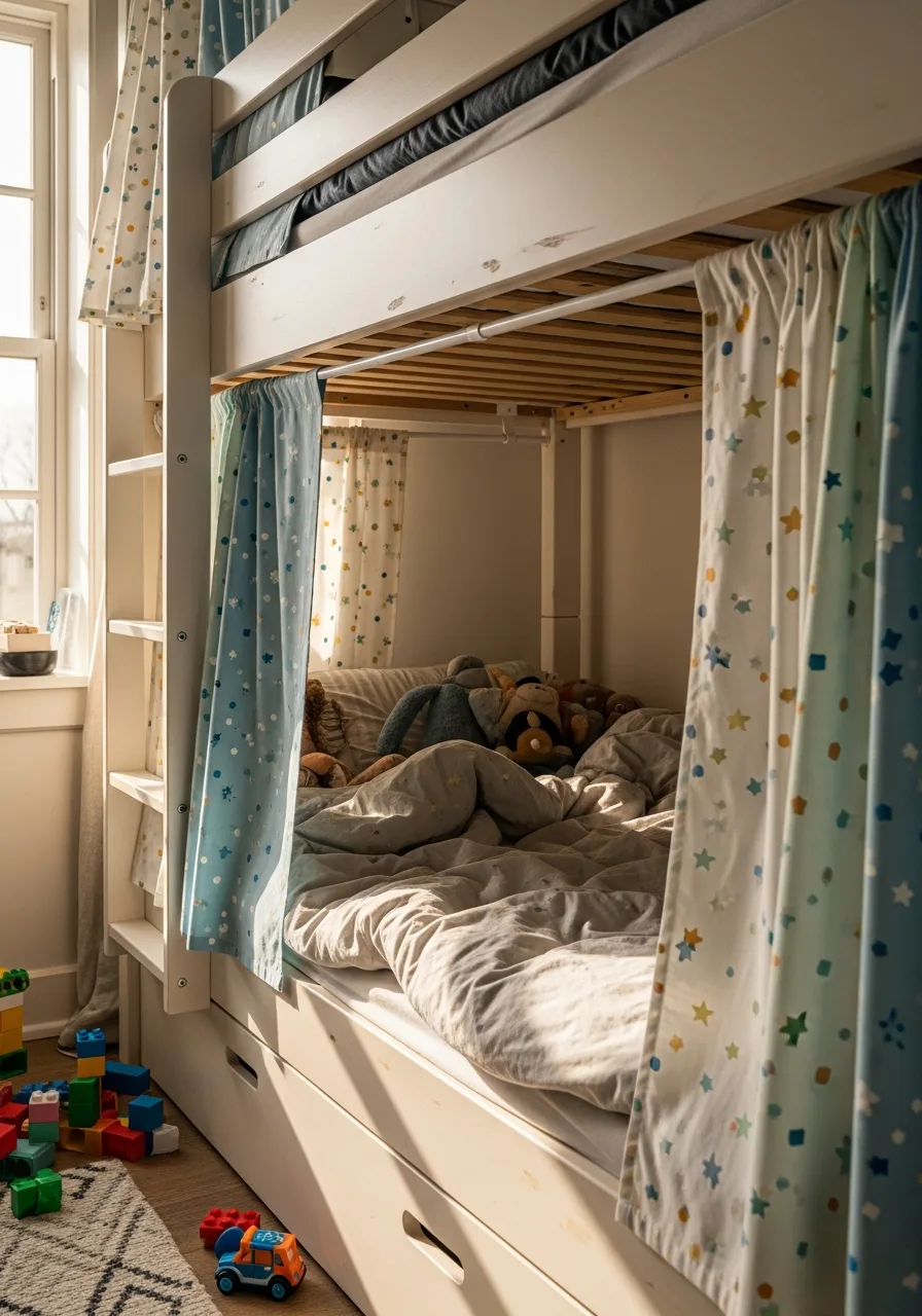35. Bunk Bed Privacy Curtains