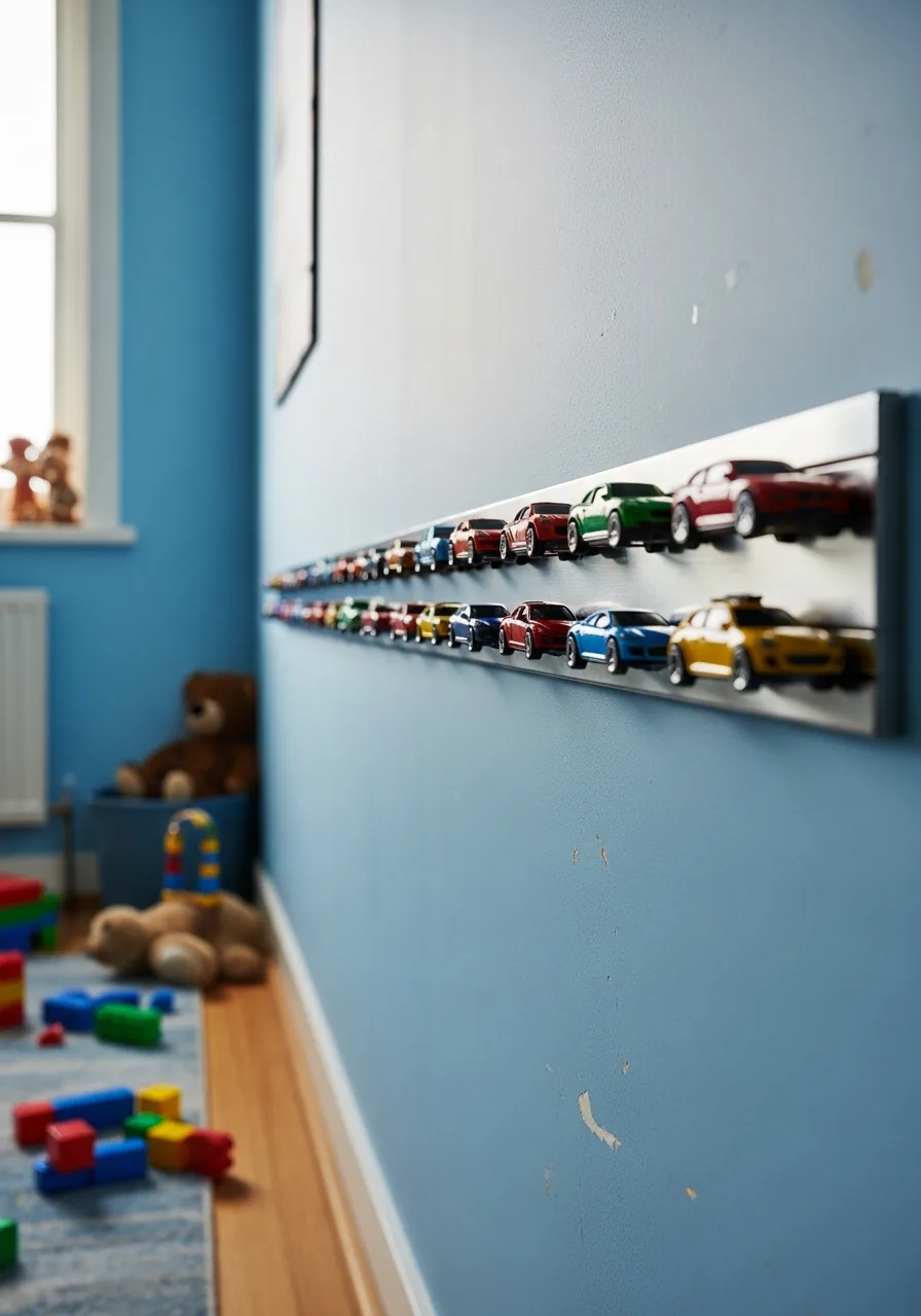 44. Magnetic Strip Car Display