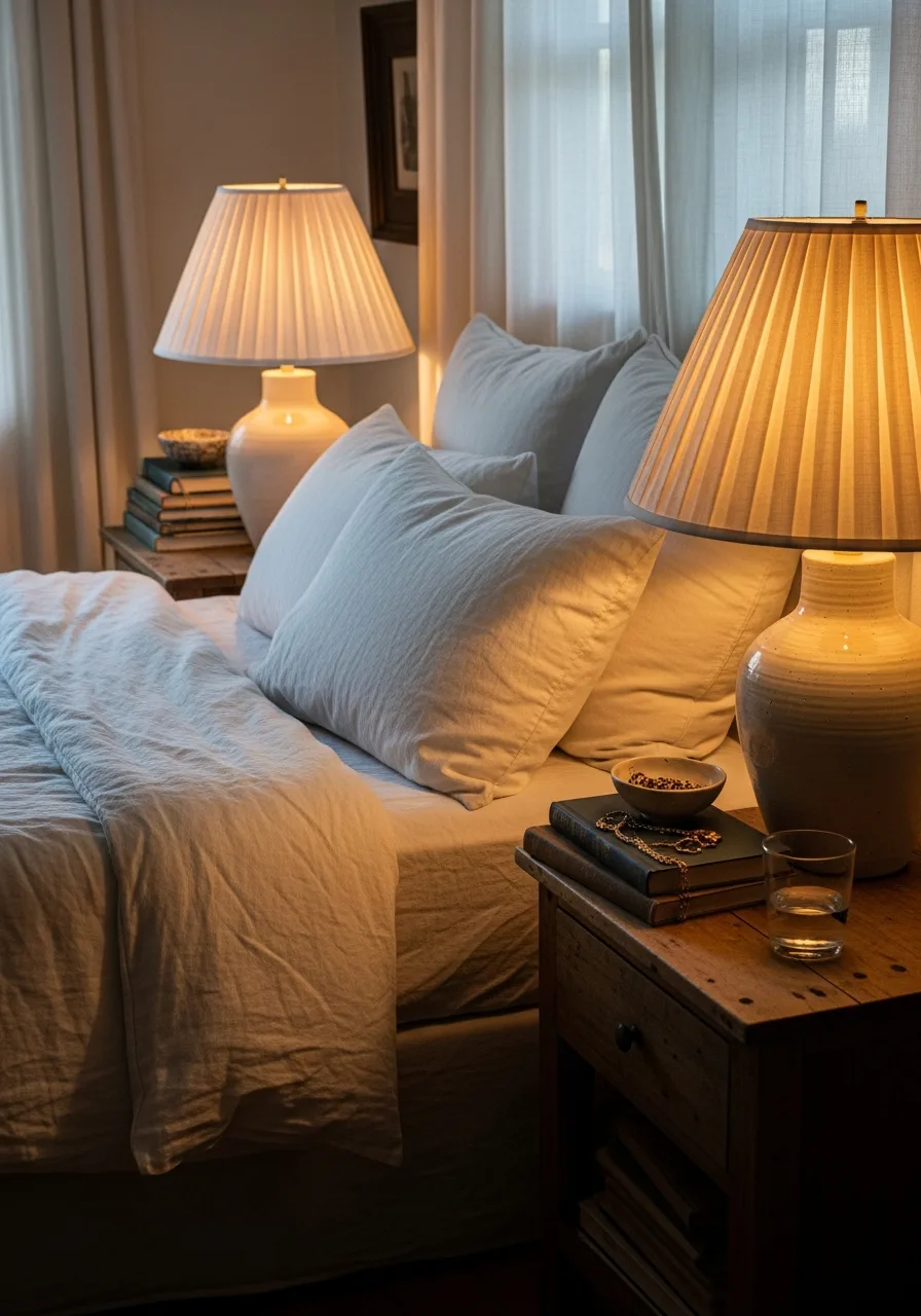 11. Warm Ceramic Table Lamps