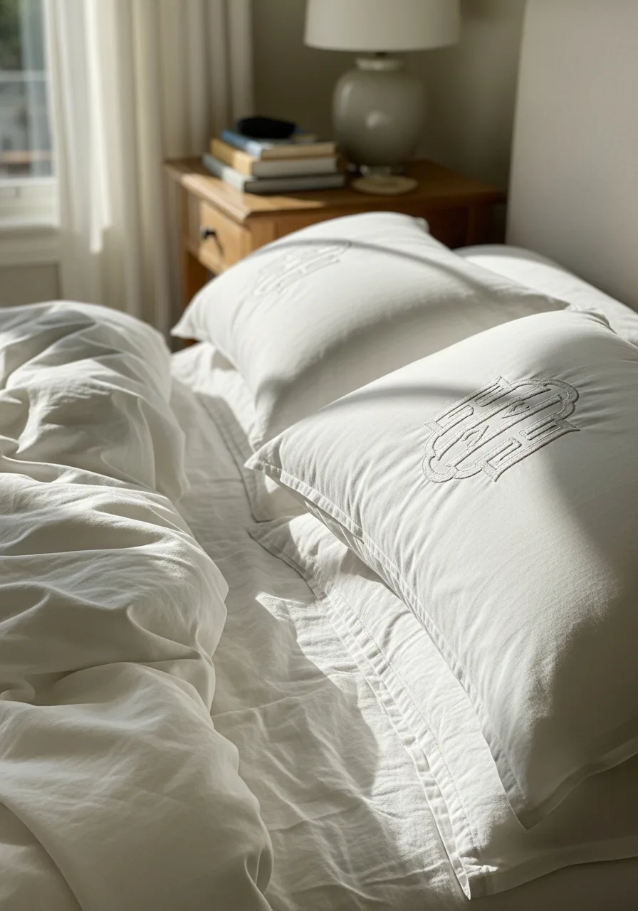 23. Monogrammed Pillow Shams