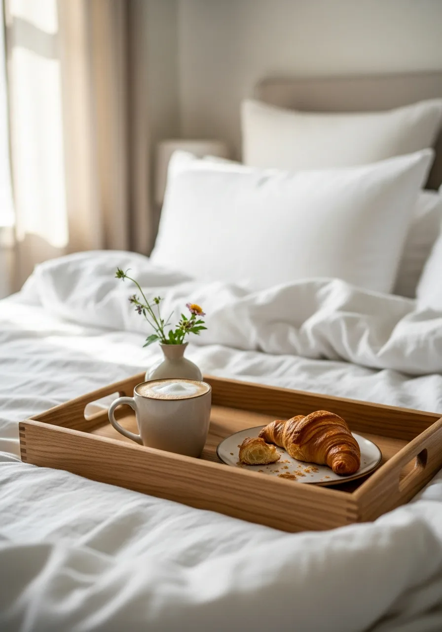 28. Wooden Breakfast Tray