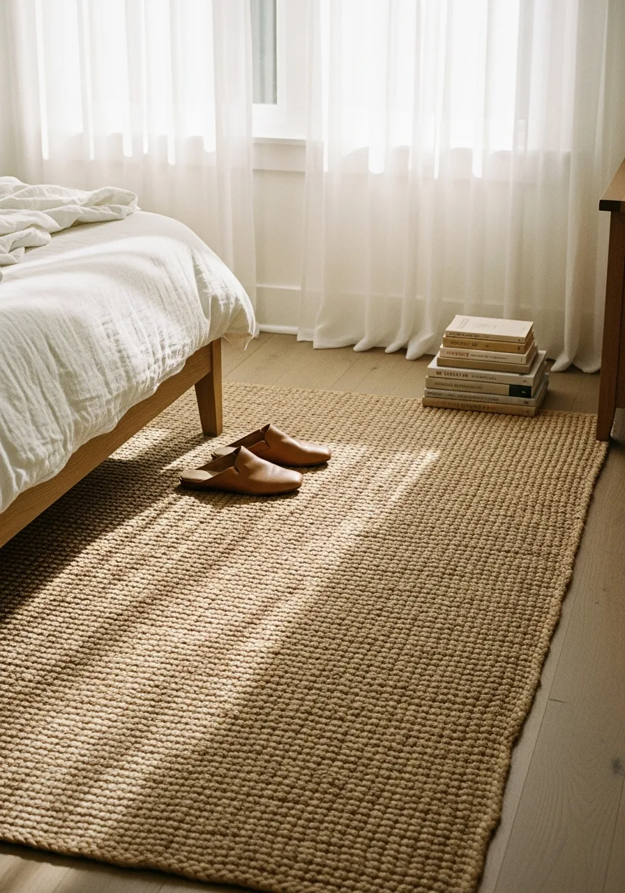 9. Large Natural Jute Rug