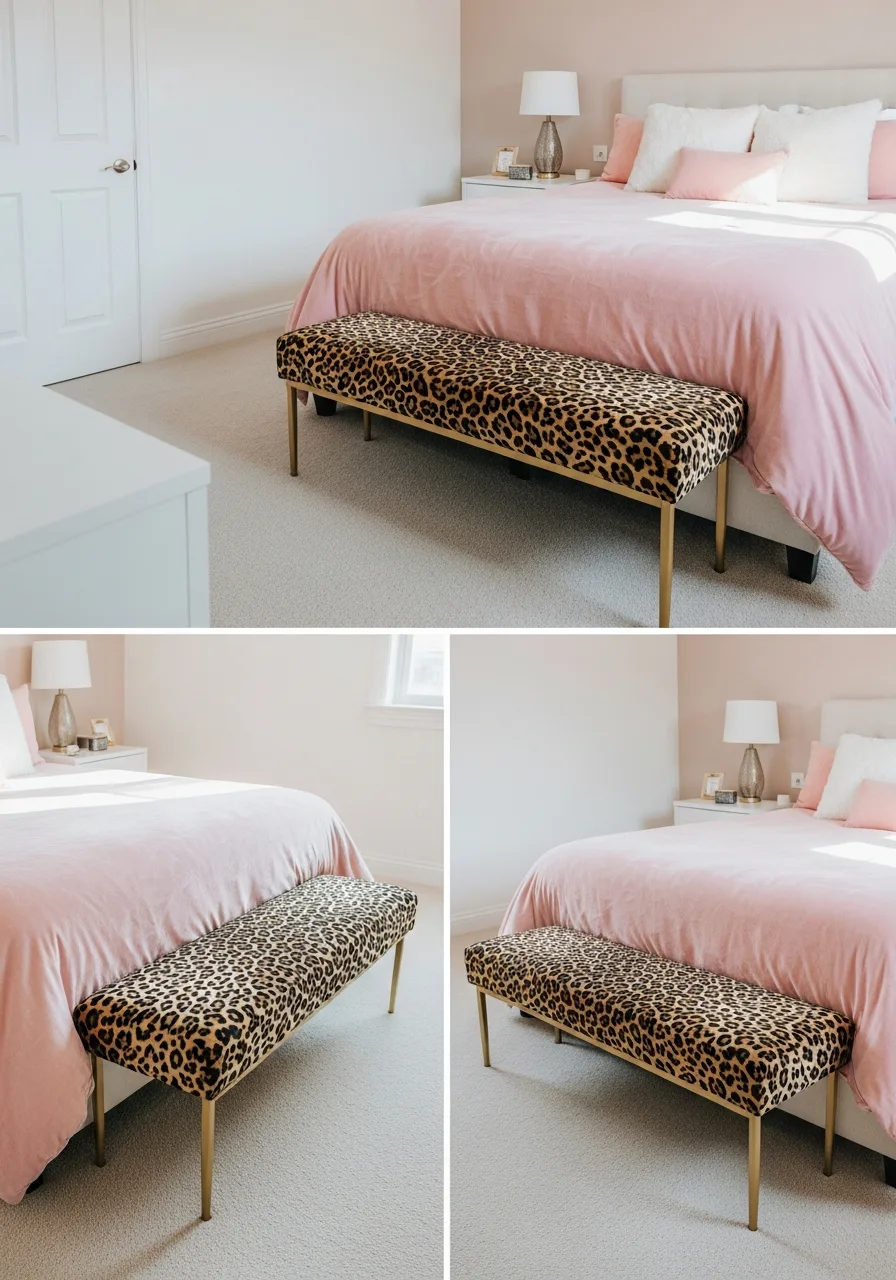 18. Add Cheetah Print Bench