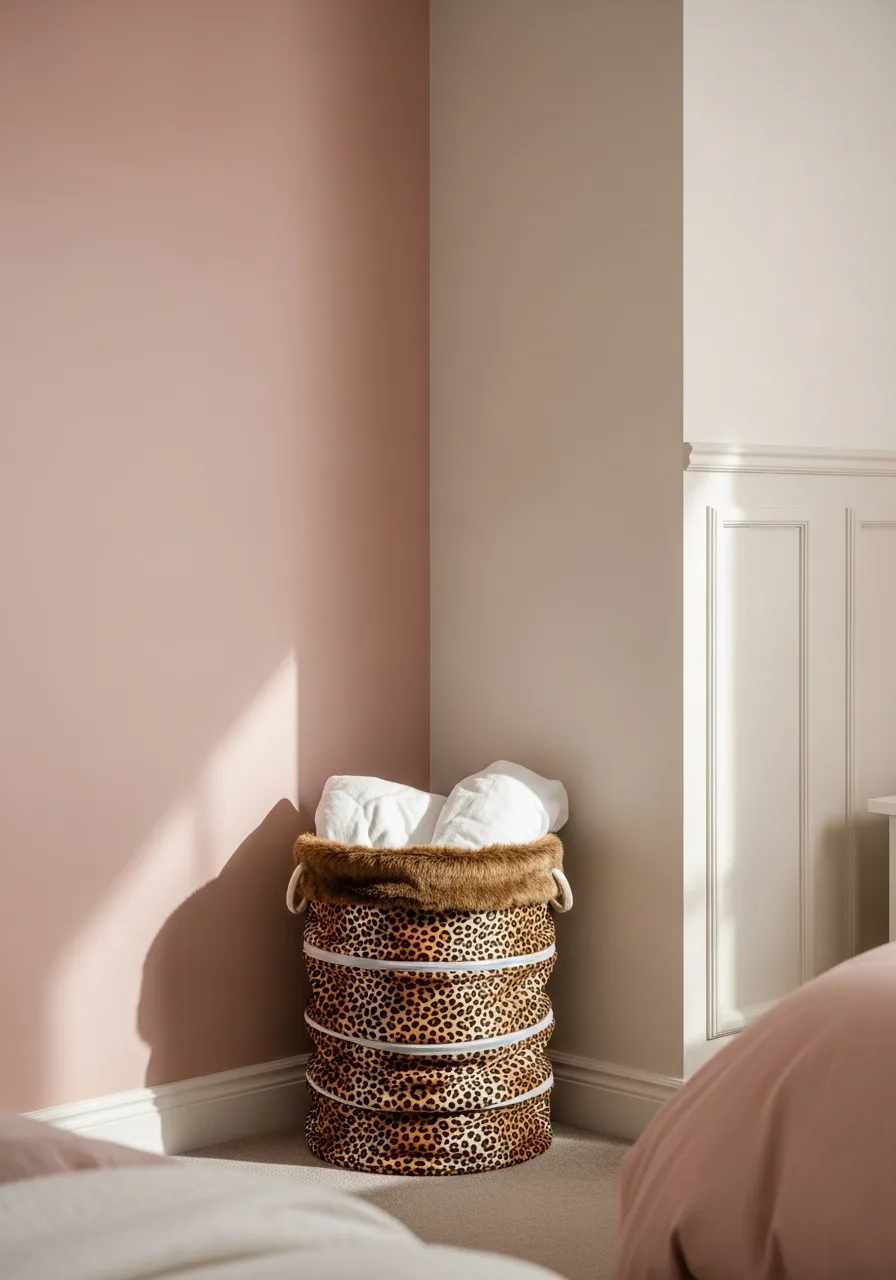 21. Place Cheetah Print Hamper