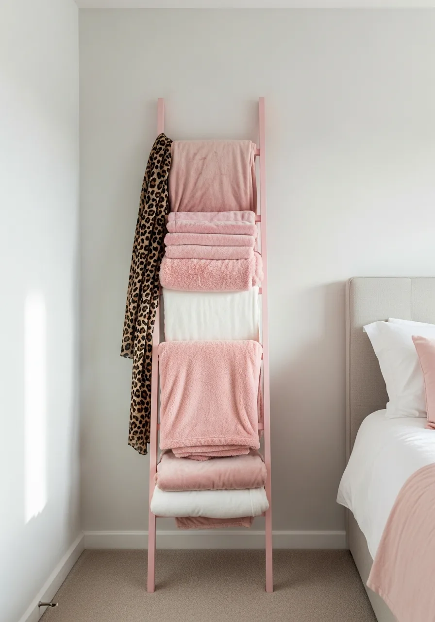 29. Lean Cheetah Blanket Ladder