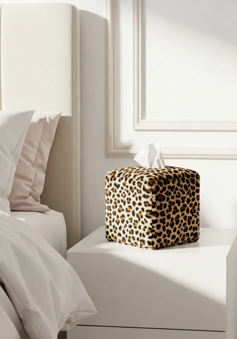 30. Use Cheetah Tissue Box Cover