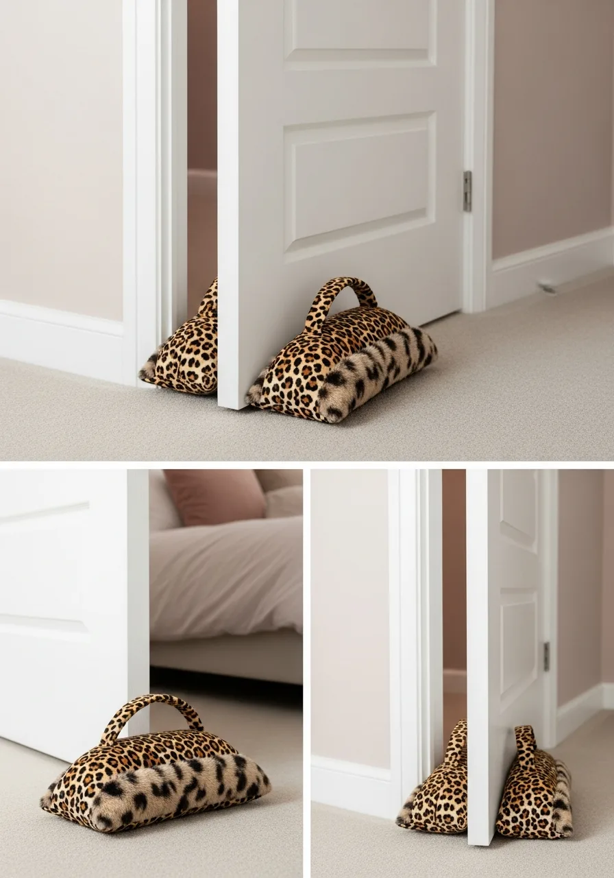 37. Cheetah Print Door Stopper