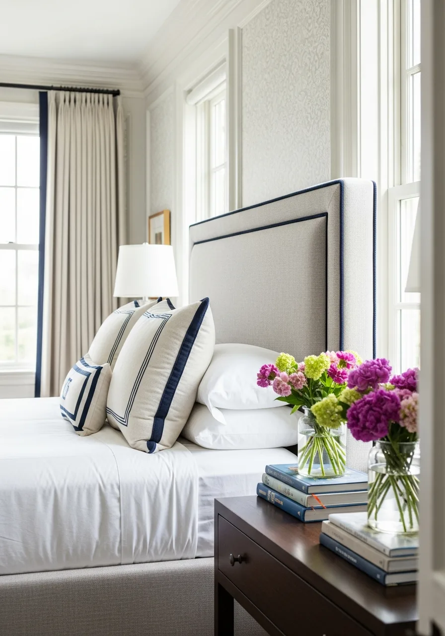 17. Piped Edge Headboards