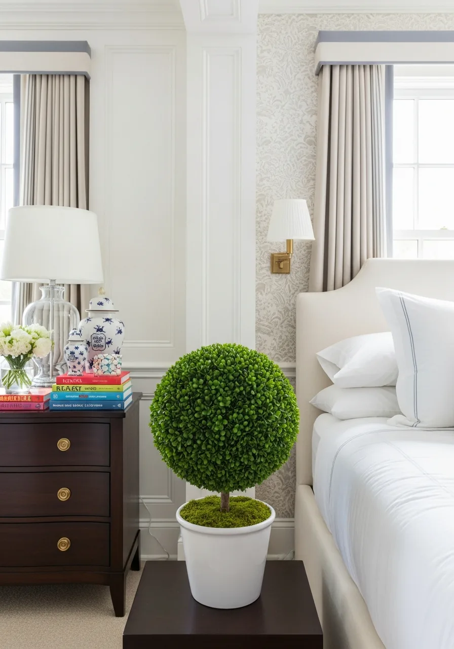 27. Preserved Boxwood Globes