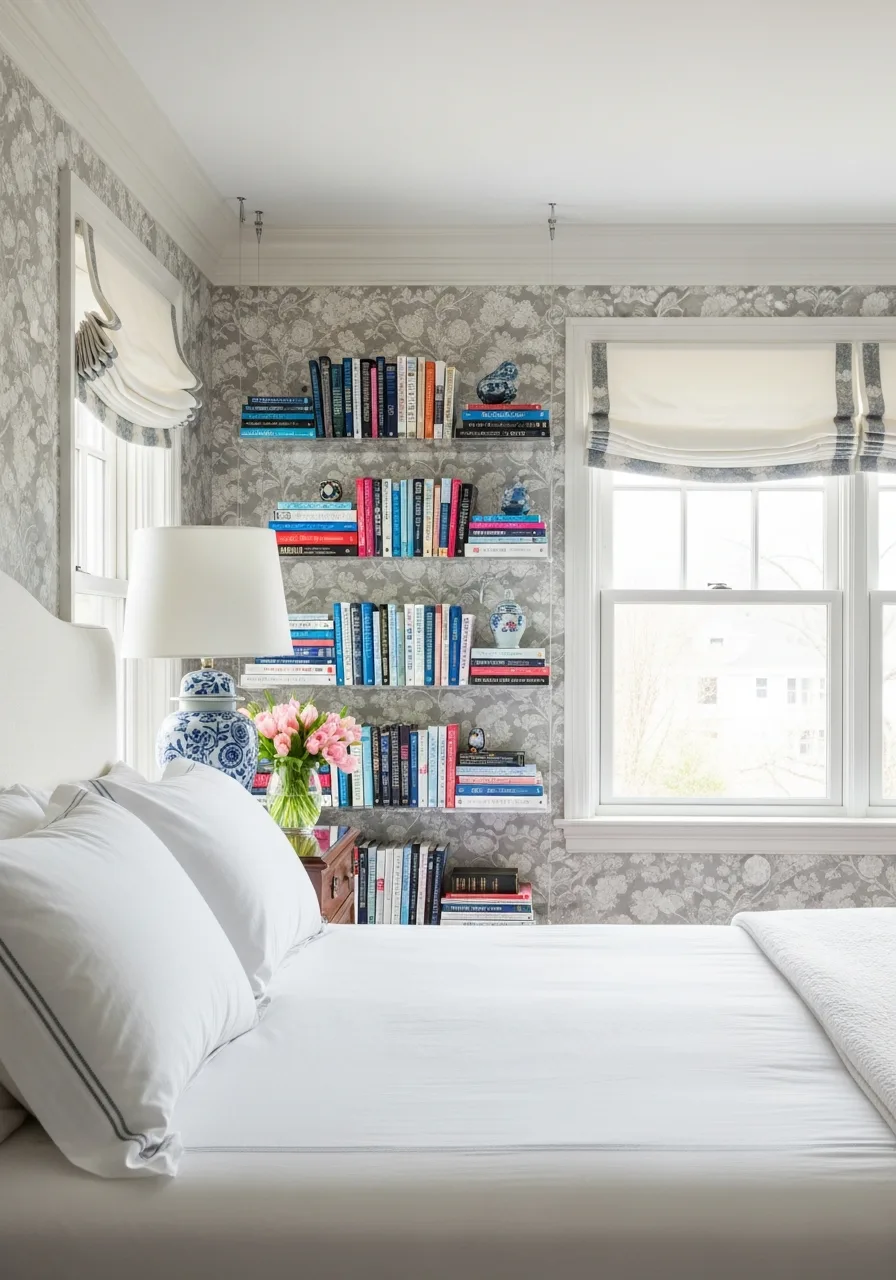 32. Acrylic Floating Bookshelves
