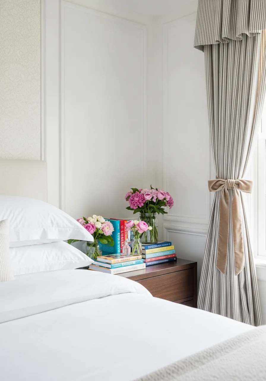 34. Velvet Bow Curtain Tiebacks