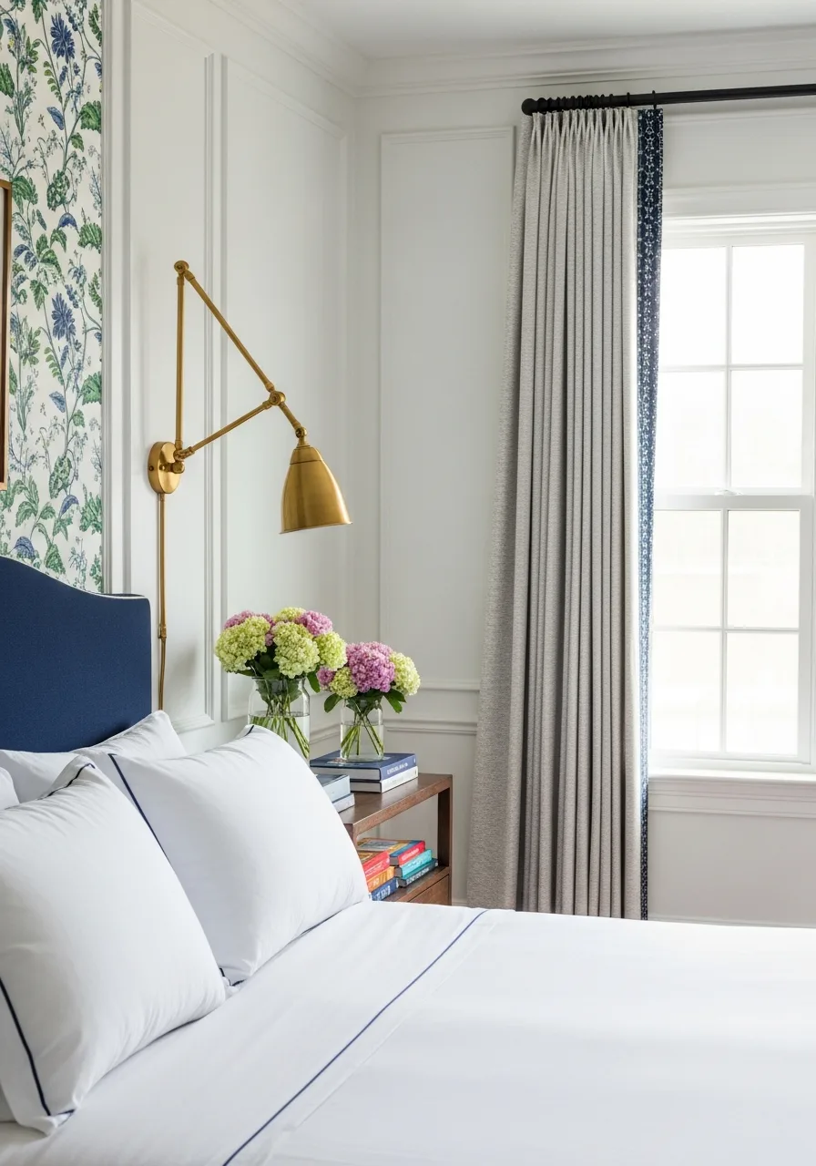 4. Brass Swing Arm Sconces