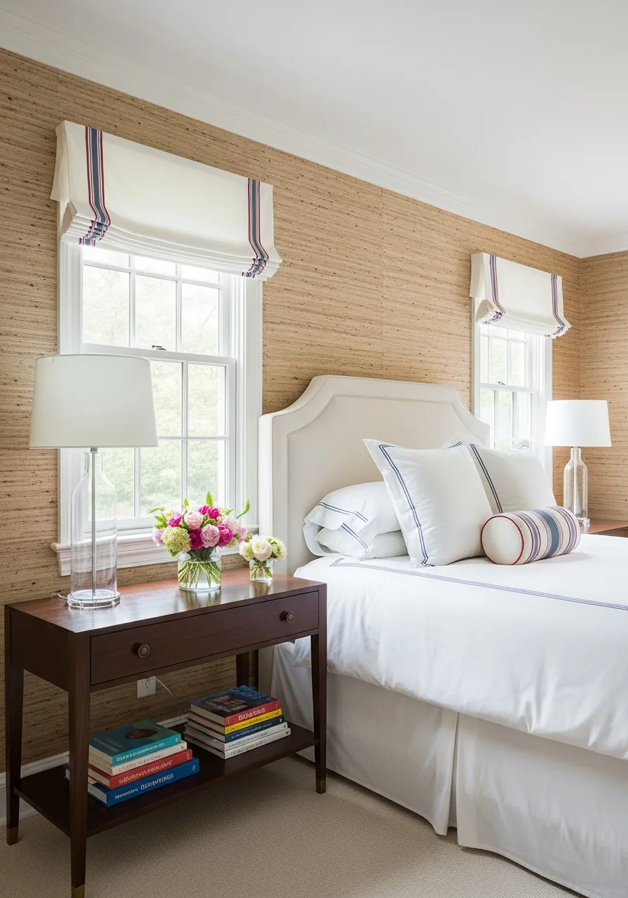 5. Grasscloth Wallpaper