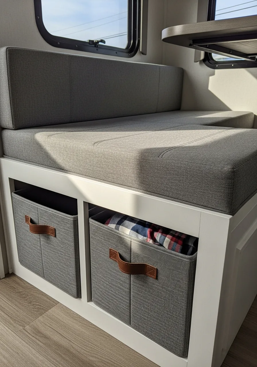 19. Fabric Bin Storage