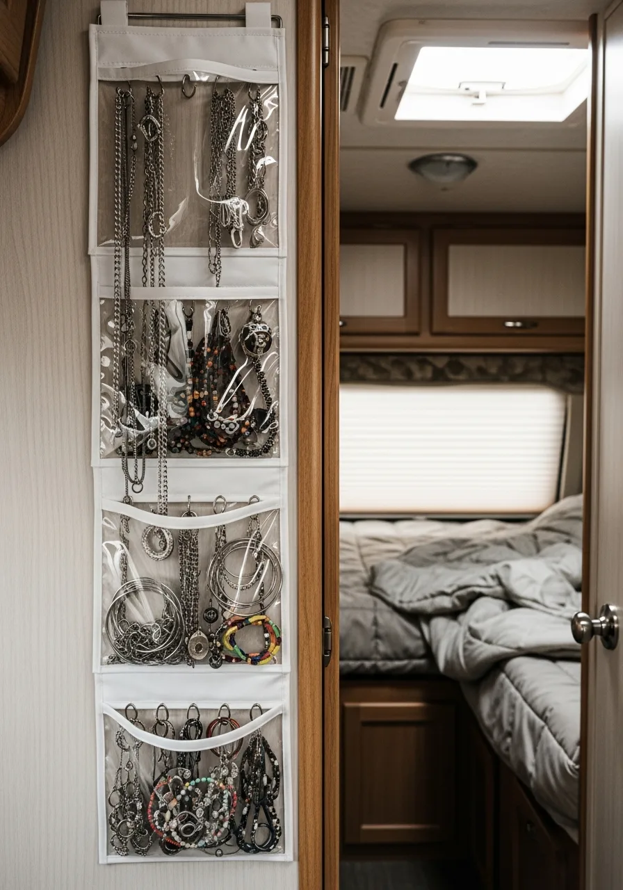 23. Hanging Jewelry Organizer