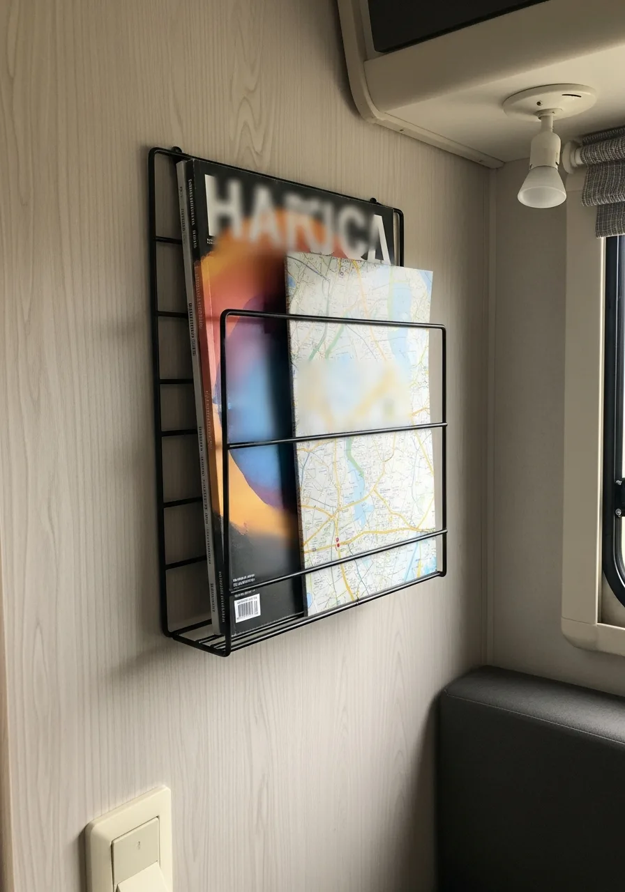 32. Wall Mounted Magazine Rack