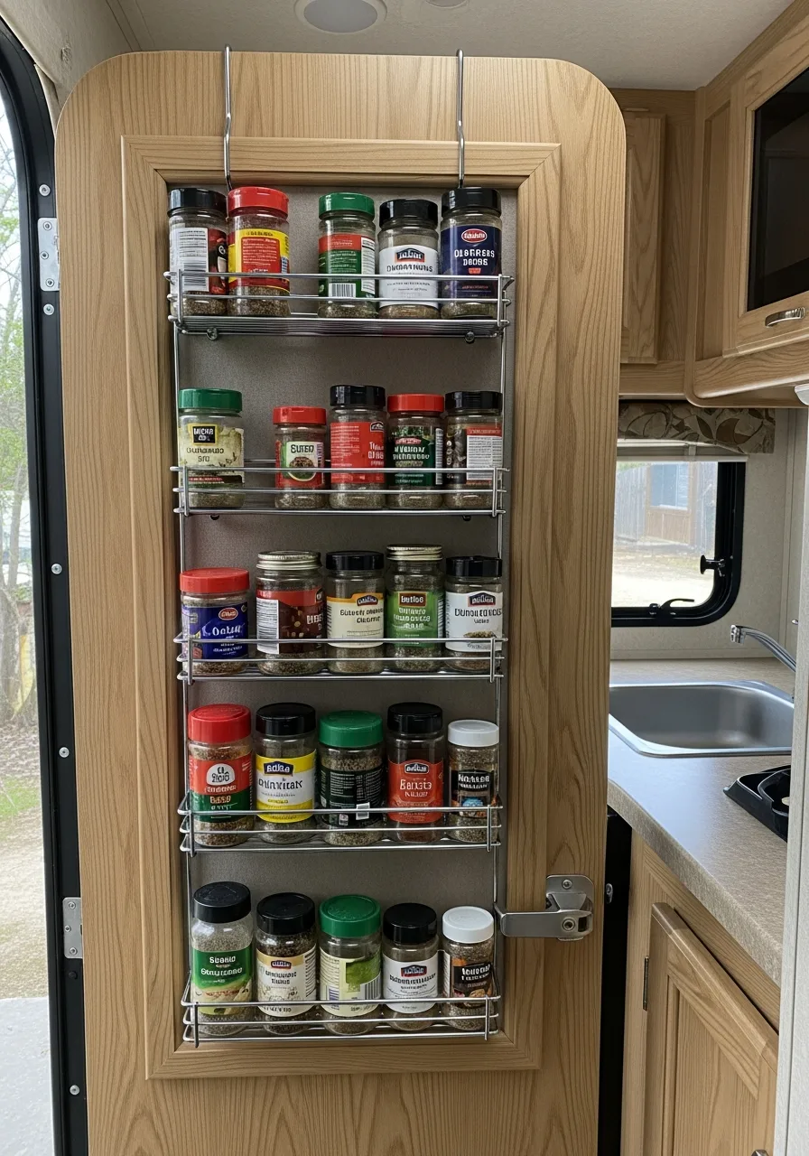 37. Door Mounted Spice Rack