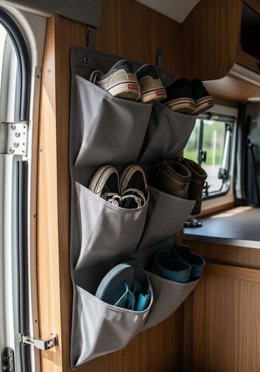 17. Shoe Pockets for Walls