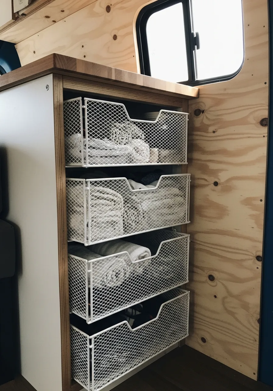 27. Wire Basket Drawers