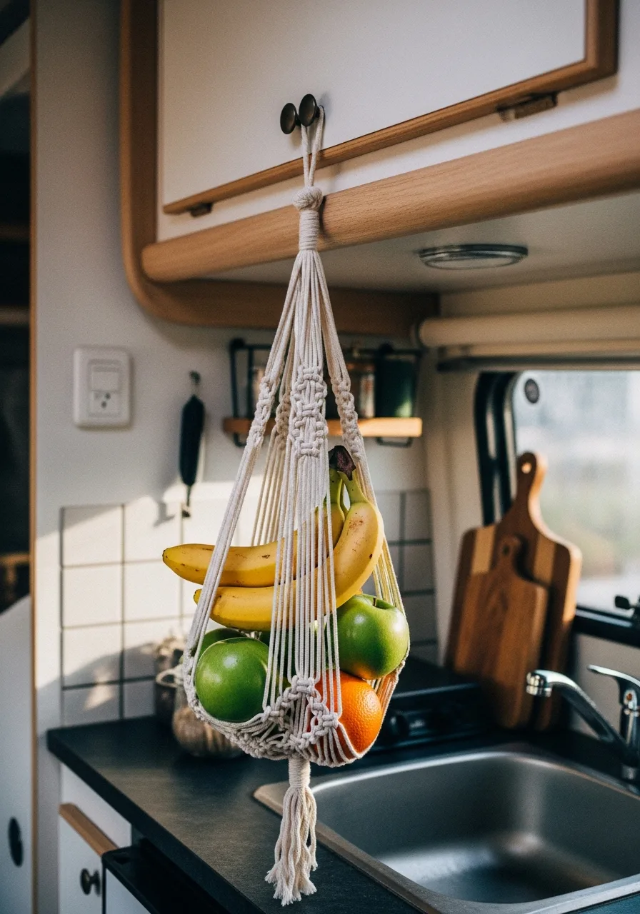 3. Hanging Fruit Hammock