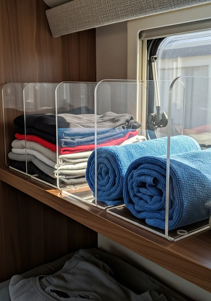 35. Acrylic Shelf Dividers