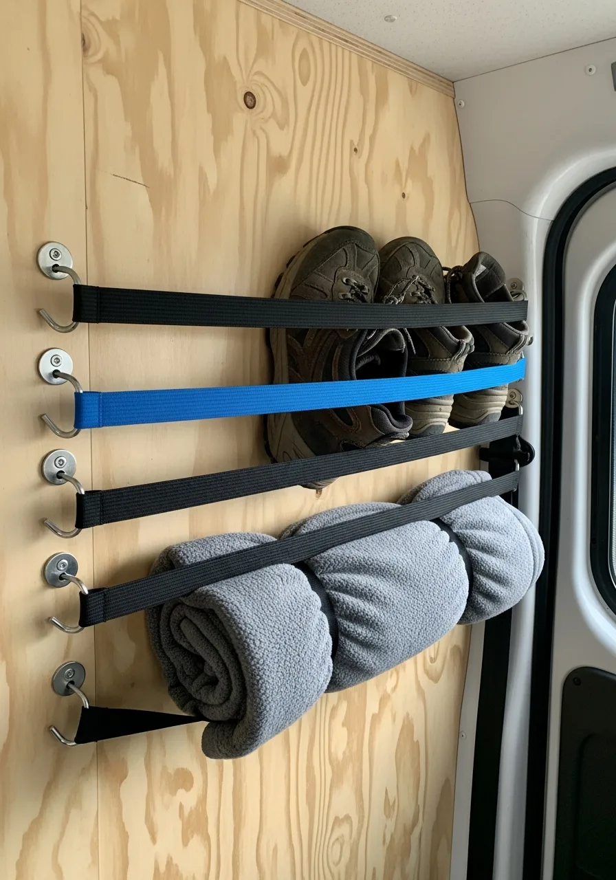 7. Bungee Cord Storage