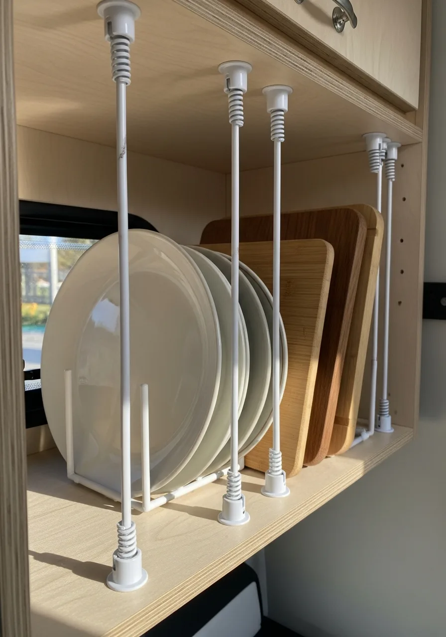 8. Tension Rod Dividers