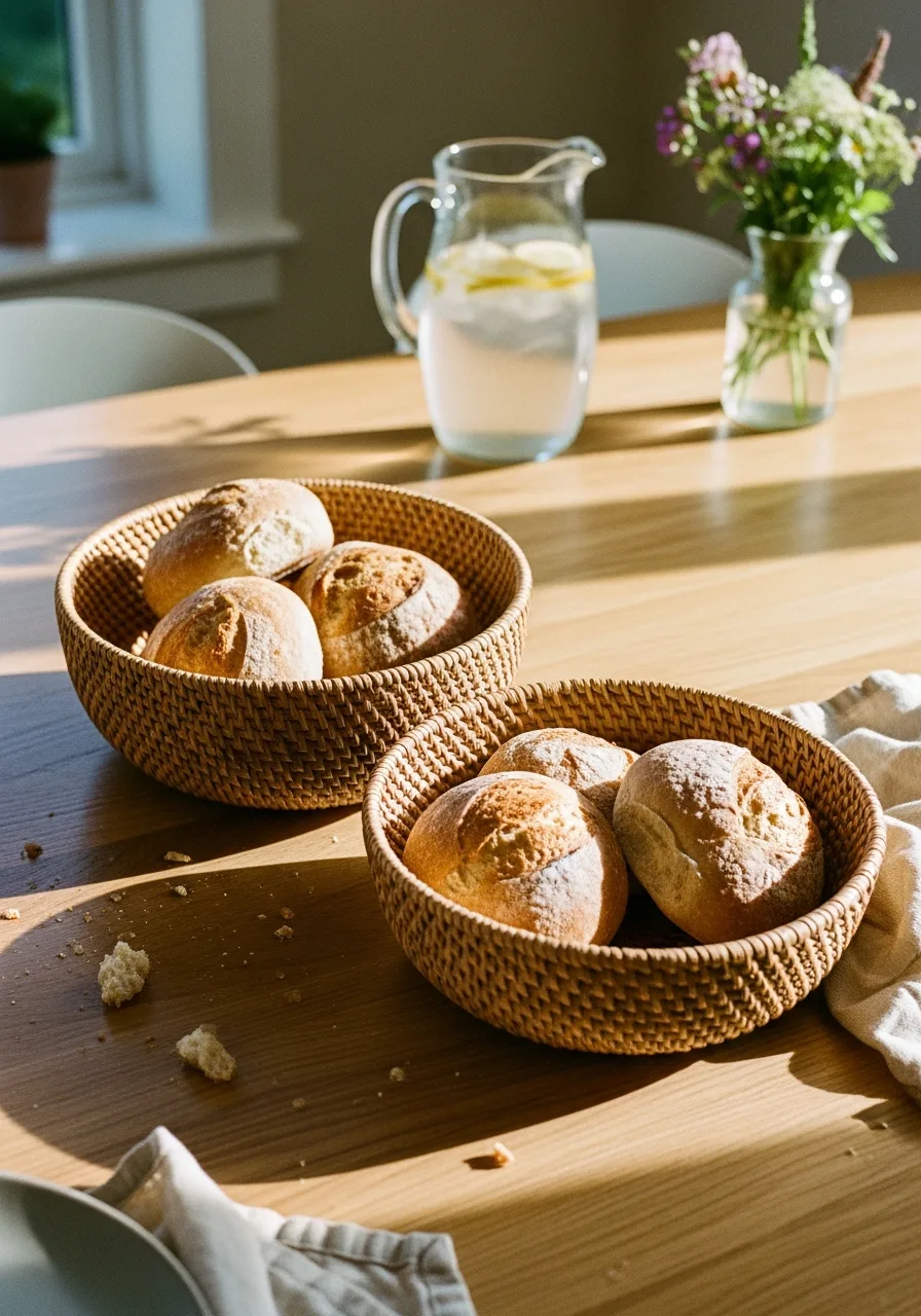 21. Woven Natural Bread Baskets