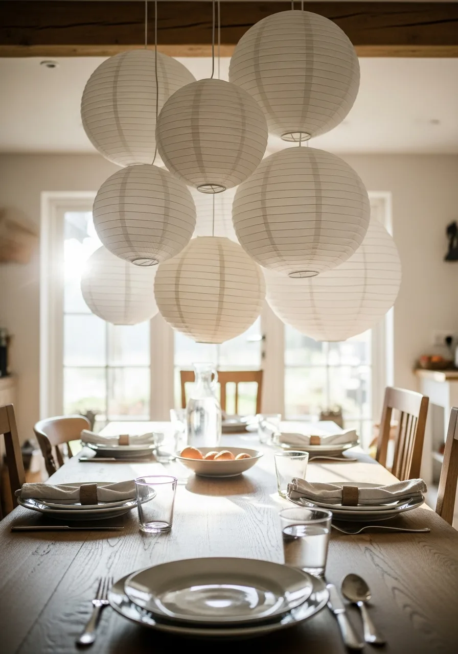 23. Hanging Paper Party Lanterns