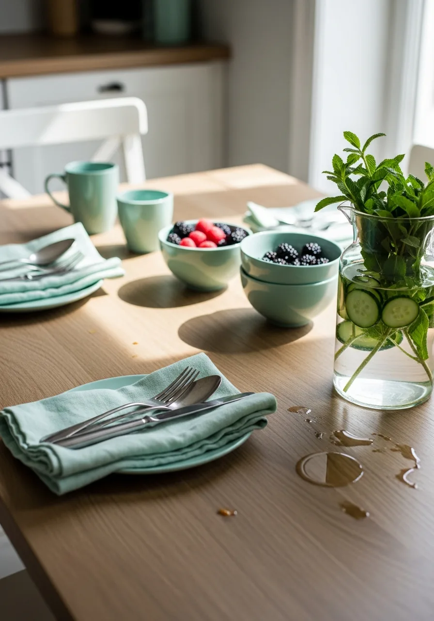 27. Cool Mint Green Accents