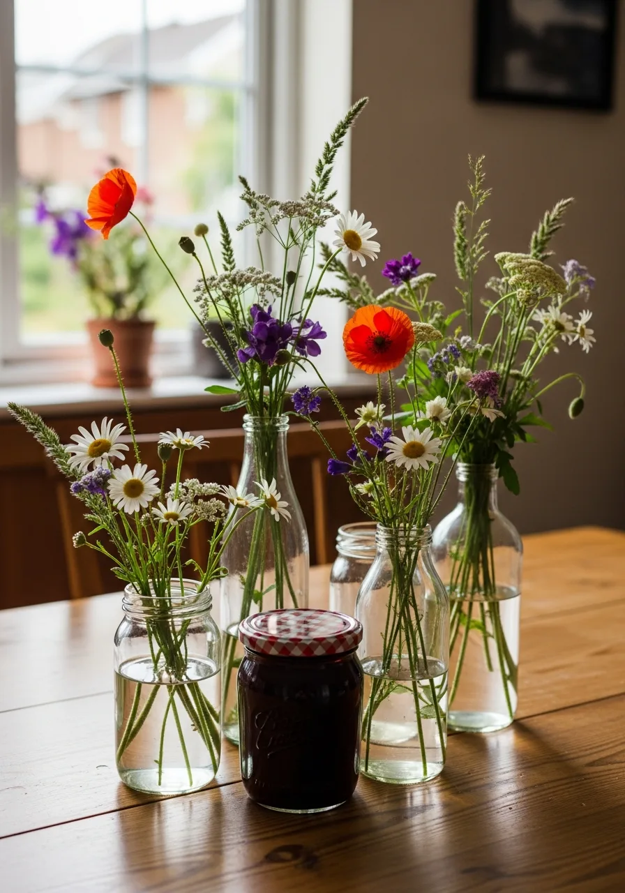30. Assorted Wildflower Jam Jars