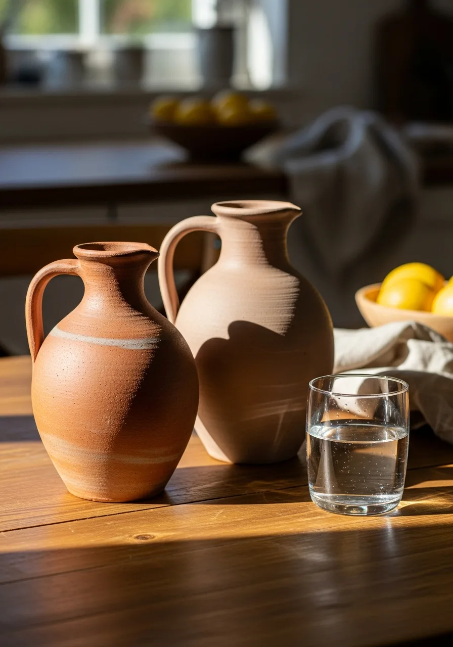 37. Traditional Clay Water Jugs
