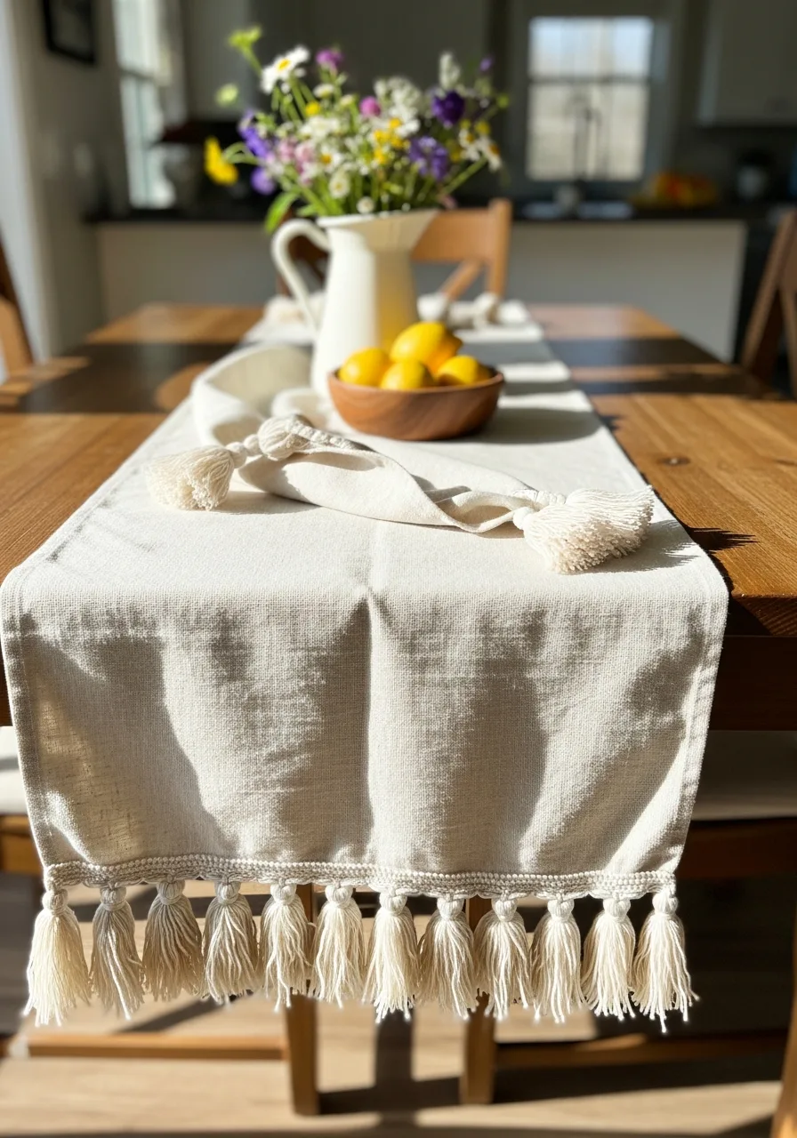 39. Tassel Trim Table Runners
