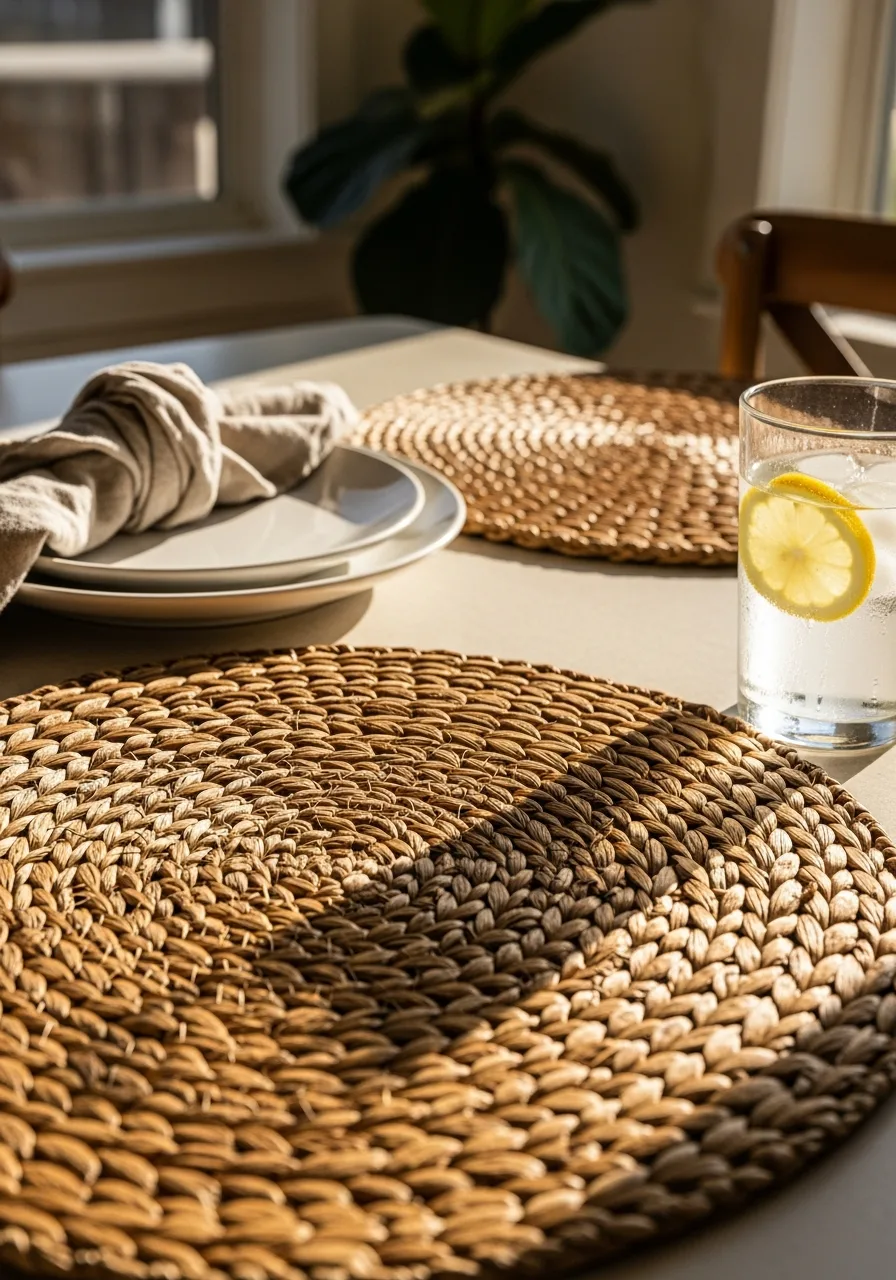 4. Woven Seagrass Placemats